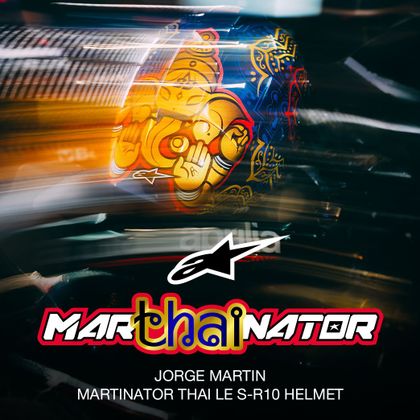 Alpinestars S-R10 MARTHAINATOR Integraalhelm - Blauw / Zwart