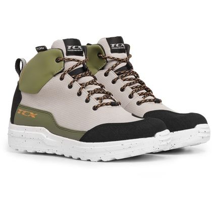 TCX Boots X-TREK WATERPROOF Moottoripyörälenkkarit - Vihreä / Harmaa