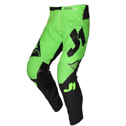 Pantalón de motocross JUST1 J-FLEX ARIA BLACK / FLUO GREEN 2021 Ref : JS0121 