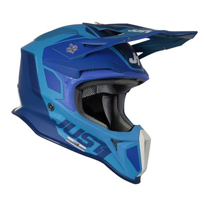 Casco de motocross JUST1 J18 PULSAR BLUE MATT 2022 Ref : JS0146 