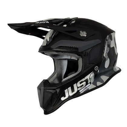 Casco de motocross JUST1 J18 PULSAR GREY CAMO/BLACK MATT 2022