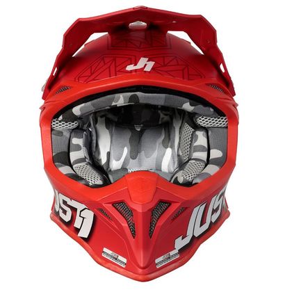 Casco de motocross JUST1 J39 KINETIC GREY CAMO/RED MATT 2022