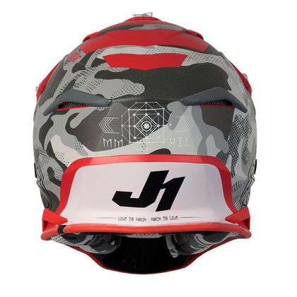Casco de motocross JUST1 J39 KINETIC GREY CAMO/RED MATT 2022