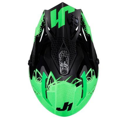 Casco de motocross JUST1 J38 MASK FLUO GREEN/TITANIUM/BLACK 2022