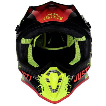 Casque cross JUST1 J38 MASK FLUO YELLOW/RED/BLACK 2022