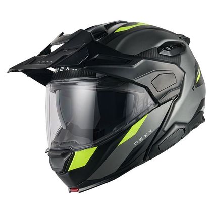 Nexx X.LIFECOUNTRY - TERRA Helm - Grijs / Geel