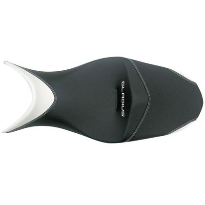 Sella comfort Shad Nero Bianco impunture Bianco Ref : SHS0G6020 