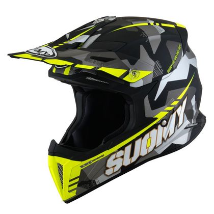 Casco de motocross Suomy X-WING - CAMOUFLAGER 2024 - Amarillo / Negro Ref : SU0429 