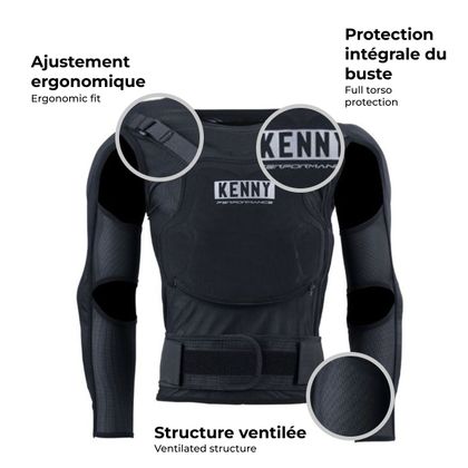 Gilet de protection Kenny PERFORMANCE + 2024 - Noir