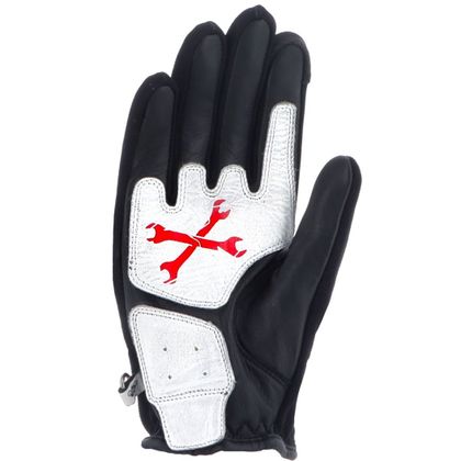 Gants Helstons VON DUTCH KEYS GIRL - Noir / Blanc
