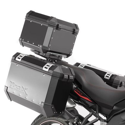 Valise SW-MOTECH KIT COMPLET TRAX EVO GRIS ANODISE 45/37 L
