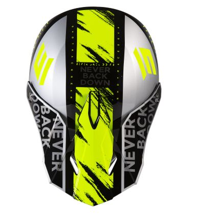 Casque cross Shot FURIOUS DRAW ENFANT - GREY NEON YELLOW GLOSSY