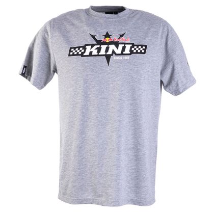 T-Shirt manches courtes Kini Red Bull FINISH FLAG GREY - Gris Ref : KRB0037 