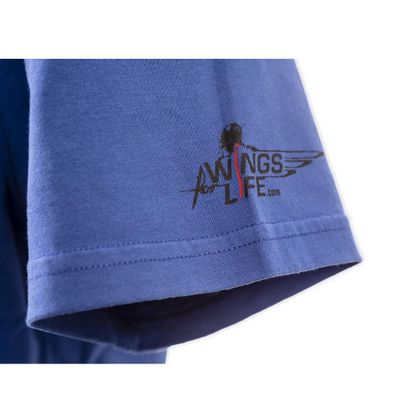 Maglietta maniche corte Kini Red Bull SQUARE TEE TRUE BLUE - Blu