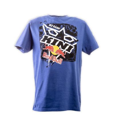 T-Shirt manches courtes Kini Red Bull SQUARE TEE TRUE BLUE - Bleu