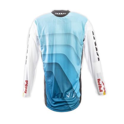 Camiseta de motocross Kini Red Bull VINTAGE BLUE/WHITE 2020