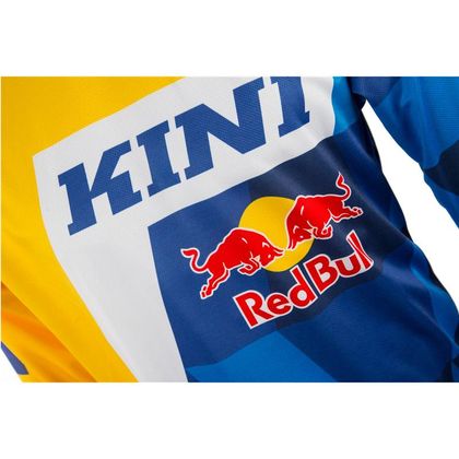 Camiseta de motocross Kini Red Bull VINTAGE NAVY/YELLOW 2020