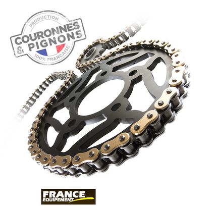 Kit catena France équipement Origine eco alluminio rinforzato + grasso per catena