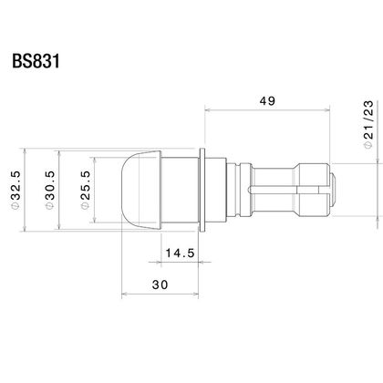 Rizoma Spiegeladapter BS831B Spiegelhalterung - Schwarz