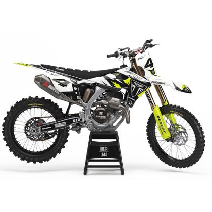 RiderUnik COLO Dekorationssatz - Weiß / Schwarz Ref : RU2645 / TRI-COLO-3 TRIUMPH 250 TF 250-E - 2025 - 2026