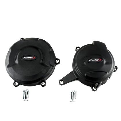 Puig Satz von 2 Schutzblechen Schutz Motor - Schwarz Ref : PUI0646 / 20139N 