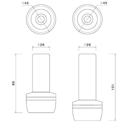 Rizoma ROLLERSET Motorbescherming - Zwart