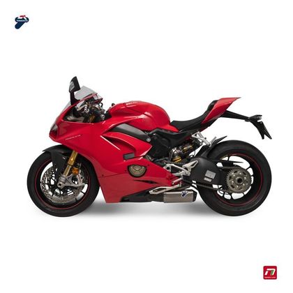 Termignoni DECAT KIT+ 2x TITANIUM DEMPERS - CNC ZWARTE ALUMINUM EINDKAP + UpMap Geluiddemper - Grijs