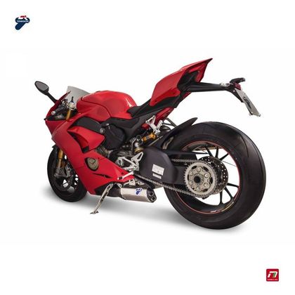 Termignoni DECAT KIT+ 2x TITANIUM DEMPERS - CNC ZWARTE ALUMINUM EINDKAP + UpMap Geluiddemper - Grijs
