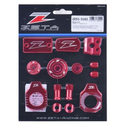 Kit d'accessoires Zéta Anodisé - Rouge