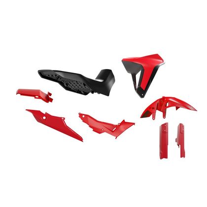 Kit plastiques R-tech 7p Revolution Honda Transalp 750 Rouge - Rouge
