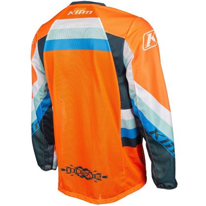 Camisola de motocross KLIM MOJAVE STRIKING PETROL 2023 - Laranja / Azul