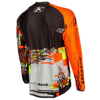 Camiseta de motocross KLIM XC LITE DIGITAL CHAOS ORANGE 2022 - Naranja / Multicolor
