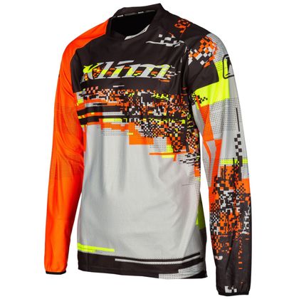 Camiseta de motocross KLIM XC LITE DIGITAL CHAOS ORANGE 2022 - Naranja / Multicolor Ref : KLI0270 