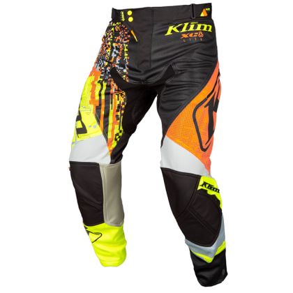 Pantaloni da cross KLIM XC LITE DIGITAL CHAOS ORANGE 2022 - Arancione / Multicolore Ref : KLI0274 