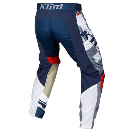 Pantalón de motocross KLIM XC LITE DIGITAL CHAOS ROJO 2022 - Rojo / Multicolor