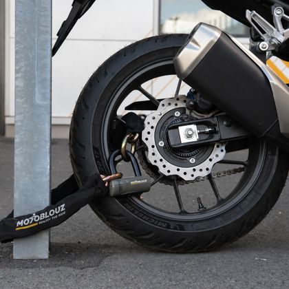 Zámok Motoblouz PROTECT CHAIN A BLOK DISK SRA Univerzálny - Čierna / Šedá