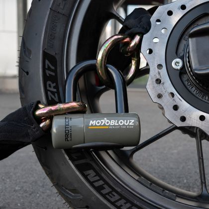 Zámok Motoblouz PROTECT CHAIN A BLOK DISK SRA Univerzálny - Čierna / Šedá