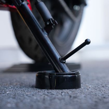 Socle à rouleaux Motoblouz Alu - Pour entretien chaine Universel - Noir