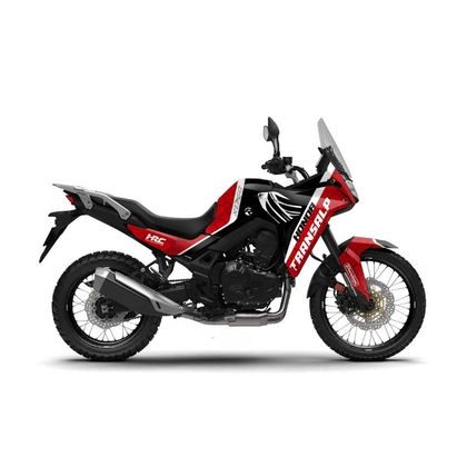 Kit déco RiderUnik KOUD - Rouge / Noir Ref : RU3277 / HO750TRANSALPKOUD-2 HONDA 750 XL 750 TRANSALP - 2025 - 2026