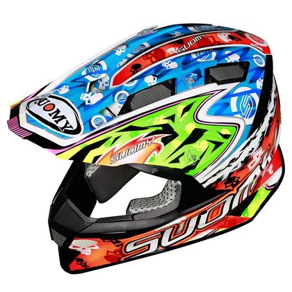 Casco de motocross Suomy WARRIOR 2017 - Azul / Verde Ref : SU0179 