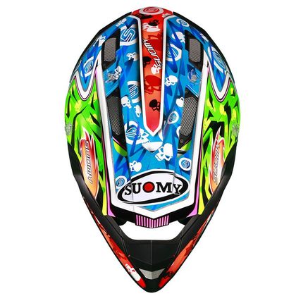 Casque cross Suomy WARRIOR 2017 - Bleu / Vert