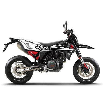 Kit déco RiderUnik STYLE Ref : RU0671 / 74665 KTM 690 690 SUPERMOTO SMC R ABS - 2014 - 2017
