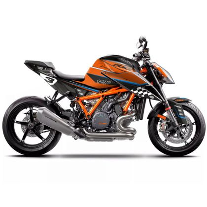 Kit decoración RiderUnik Check - Naranja Ref : RU0642 KTM 125 125 DUKE ABS - 2013 - 2016