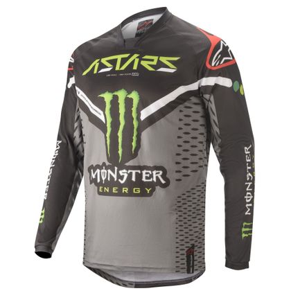 Camiseta de motocross ALPINESTARS MONSTER RAPTOR - MONSTER - BLACK GRAY BRIGHT GREEN 2020 Ref : AMO0003 