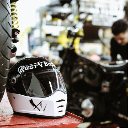 Biltwell Inc LANE SPLITTER - RUSTY BUTCHER Full-face helmet