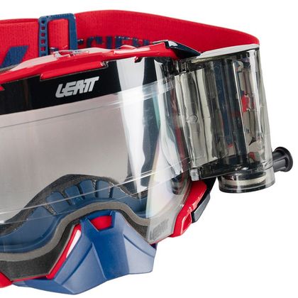 Masque cross Leatt VELOCITY 6.5 ROLL-OFF 2025 - Rouge / Bleu