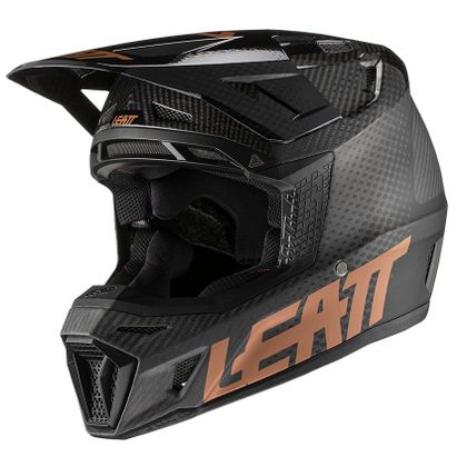 Casco de motocross Leatt 9.5 CARBON V21.1 - BLACK GREY GOLD 2021 Ref : LB0357 