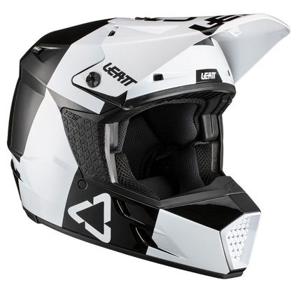 Casco de motocross Leatt GPX 3.5 V21.1 - BLACK WHITE 2023 - Negro / Blanco