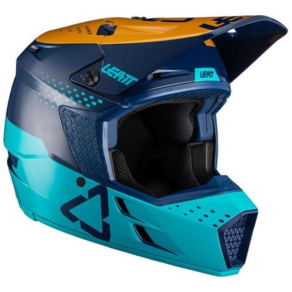 Casco de motocross Leatt GPX 3.5 V21.1 - BLUE 2023 - Azul / Amarillo Ref : LB0367 