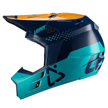 Casco de motocross Leatt GPX 3.5 V21.1 - BLUE 2023 - Azul / Amarillo